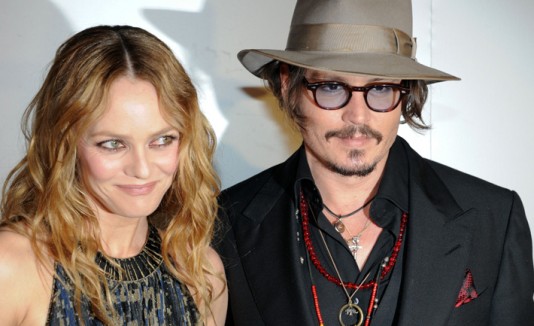 Johnny Depp y Vanessa Paradis