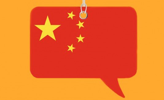 Bandera china idioma