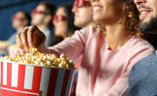 Cine, Popcorn, Película