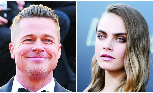 Brad Pitt y Cara Delevingne