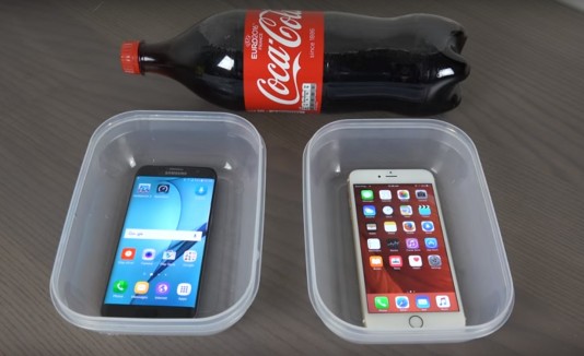 Celulares, Coca-Cola, Smartphone, Prueba, Experimento