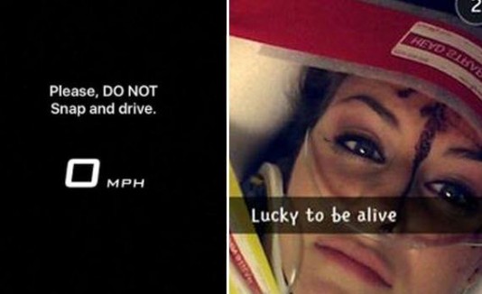 Joven causa grave accidente mientras subía selfie a Snapchat
