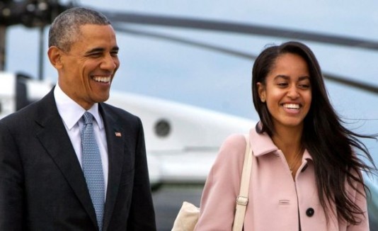 Barack y Malia Obama