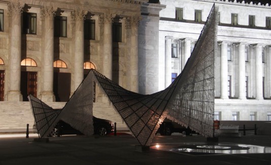 Escultura de recicaje