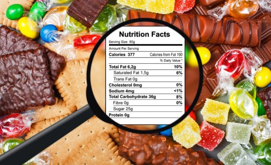 Tabla de datos nutricionales