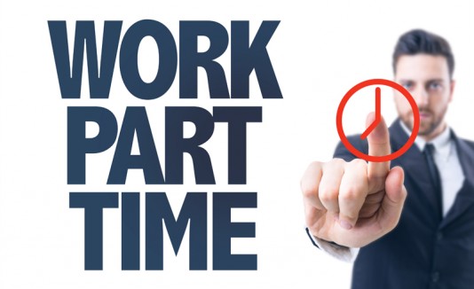 trabajo a tiempo parcial o part-time