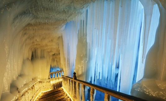 Cueva de hielo en China