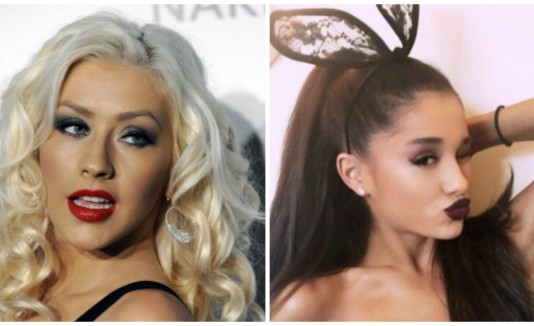 Ariana Grande y Christina Aguilera