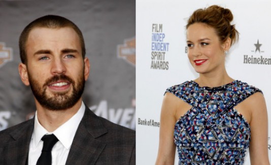 Brie Larson y Chris Evans