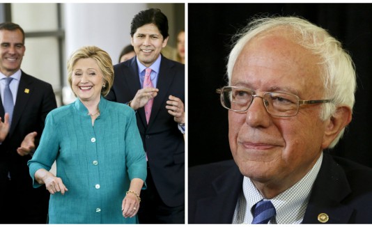 Bernie Sanders y Hilalry Clinton