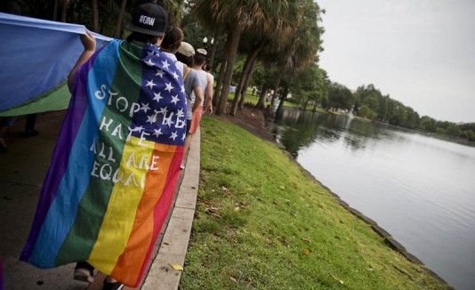 Gay flag Orlando Pulse