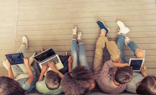 Gadgets, Estudiantes, Computadoras, Tecnología