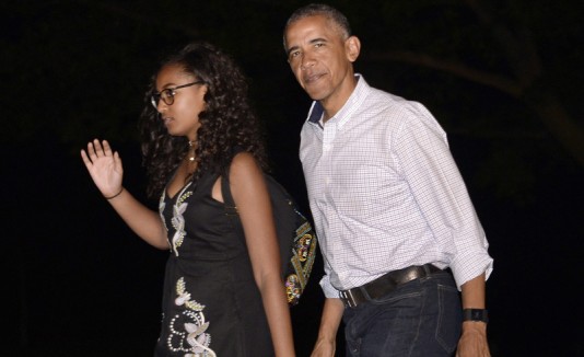 Barack Obama y Sasha