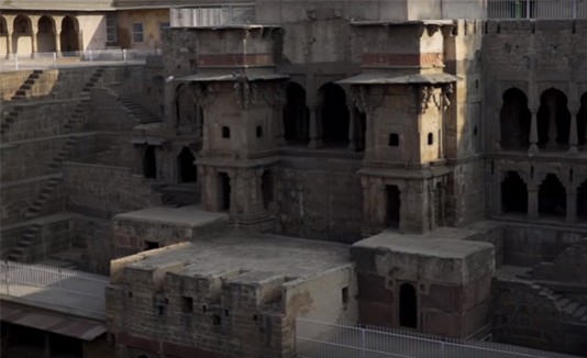 Templo, Harshat Mata, India, Escalones