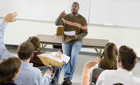 Profesor, estudiantes, Universidad