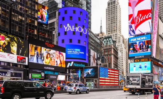 Letrero de Yahoo