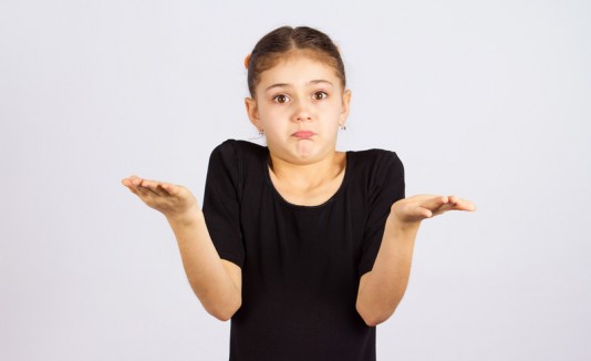 Niña que no sabe