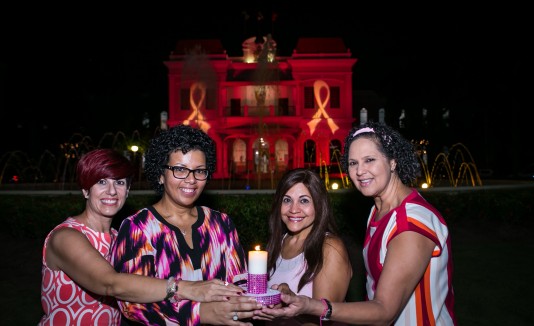 De rosa Auxilio Muto contra el cáncer de seno