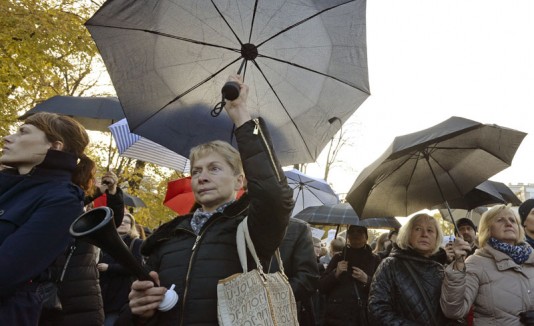 Manifestación en Polonia por ley antiaborto