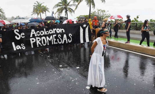Protesta contra la Junta