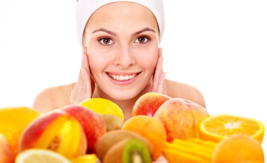 Mascarilla, frutas