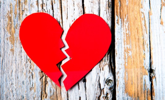 Corazón roto, separación, divocio, sufrimiento