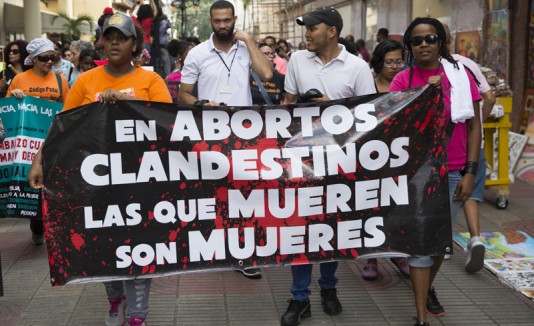 Marcha a favor del aborto de Santo Domingo