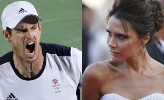 Andy Murray y Victoria Beckham