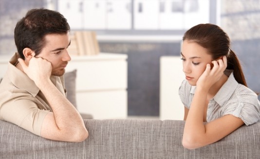Pareja triste