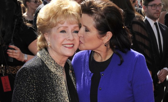 Debbie Reynolds y Carrie Fisher