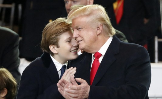 Barron y Donald Trump
