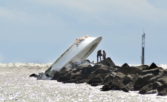 Bote en el que viajaba José Fernández y dos amigos