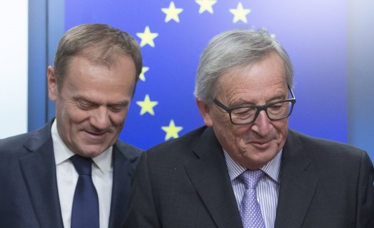 Jean-Claude Juncker y Donald Tusk