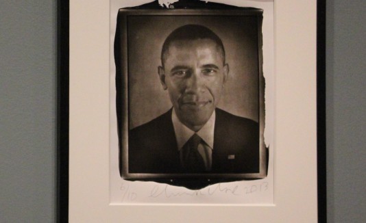 Retrato provisional de Barack Obama en la Galería Nacional de Retratos