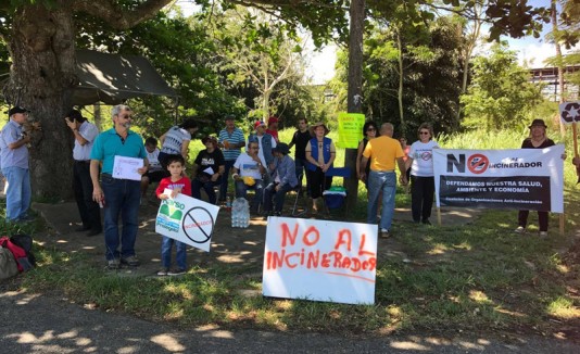 Protestas por el incinerador en Arecibo