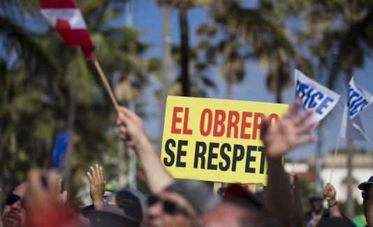 Manifestación de los obreros