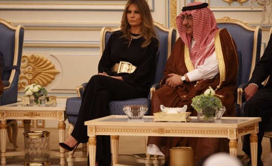 Melania en Arabia