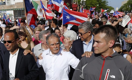 Oscar López con Gutiérrez
