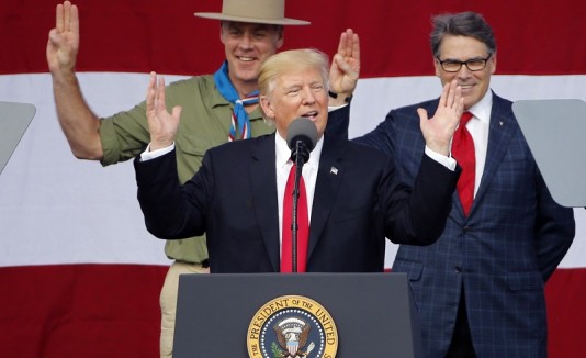 Trump actividad de Scouts
