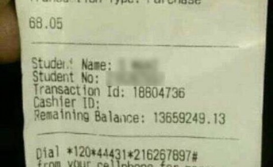 Recibo de ATM