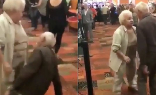 Abuelos bailando