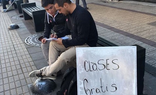 Profesor en la calle