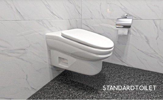 El StandardToilet tiene un truco destinado a aquellas personas que tardan mucho tiempo sentados en el baño